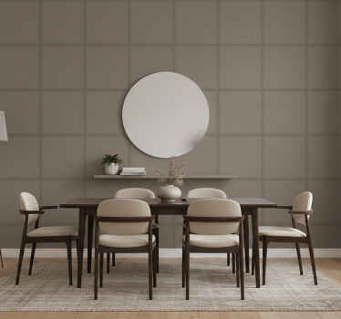 Carta da parati sala da pranzo marrone cool monocolore - TenStickers