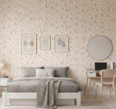 Papel tapiz juvenil sendero de aves vintage - TenVinilo