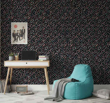 Papel tapiz juvenil patrón de puntos coloridos - TenVinilo