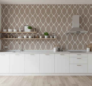 Papel de parede para cozinha estilo geométrico - TenStickers