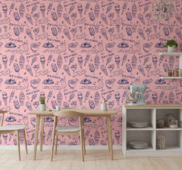 Carta da parati cucina delizie di gelato - TenStickers