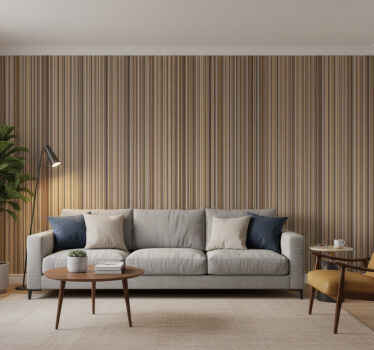 Carta da parati soggiorno righe scure - TenStickers