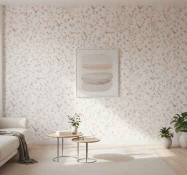 Carta da parati soggiorno ramo di prato acquerellato - TenStickers