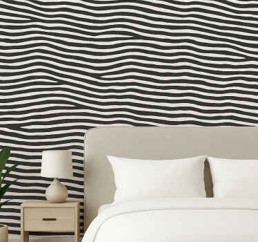 Carta da parati camera da letto texture zebra - TenStickers