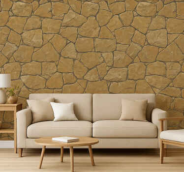 Papel tapiz para sala diseño texturizado neutro - TenVinilo