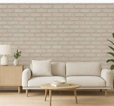 Papel tapiz para sala ladrillos viejos brillantes - TenVinilo