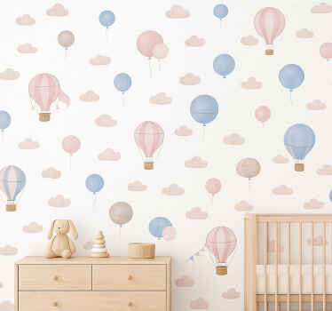 Tapete baby pastell traum ballons - TenStickers