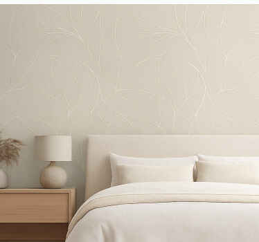 마스터 침실 벽지 연한 꽃무늬 디자인 - TenStickers