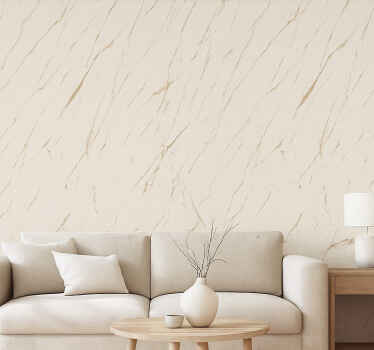 Living room wallpaper white casual neutral design - TenStickers