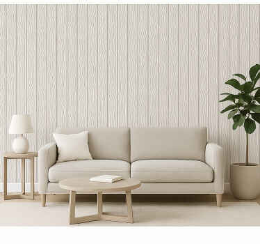 Woonkamer behang 3d houtpaneel effect - TenStickers