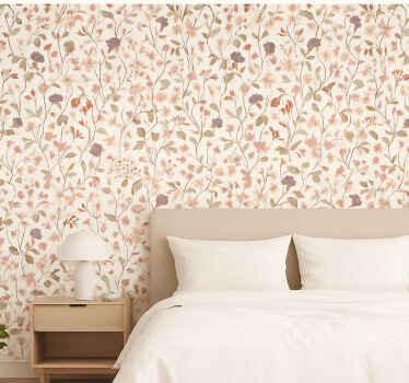 Tapete hochzeit im pinken blumendesign - TenStickers