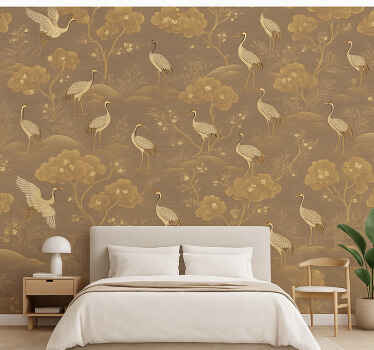 Papier peint chambre adulte paysage asiatique ancien - TenStickers