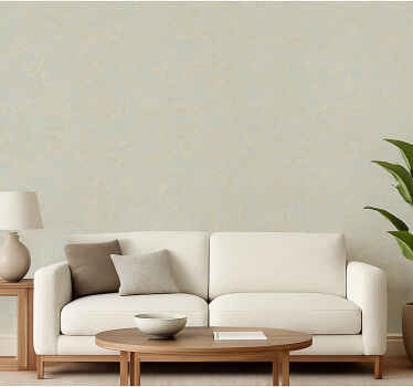 Living room wallpaper misty blue design - TenStickers