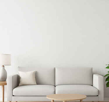 Living room wallpaper minimalistic white textured - TenStickers