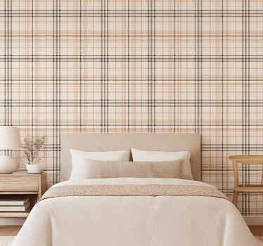 Papel tapiz 3d geométrico retro brandy - TenVinilo