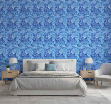 Flower wallpaper hydrangea flower design - TenStickers
