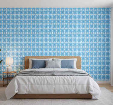 Flower wallpaper white daisy flowers - TenStickers