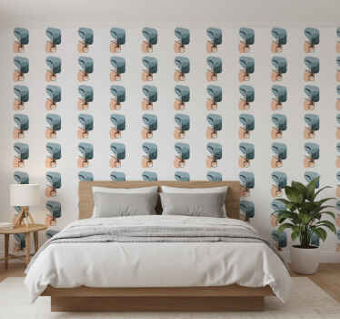 Flower wallpaper minimalist orchid design - TenStickers