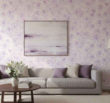 Tapéta virágdíszes - virágzó liliomok mintája - TenStickers