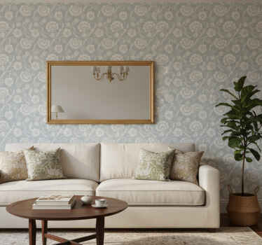 Granny chic virágdíszes tapéta - TenStickers