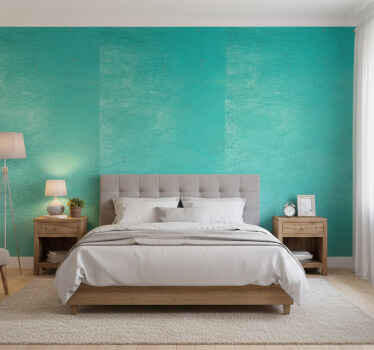 Papel de parede quarto de casal com textura envelhecida - TenStickers