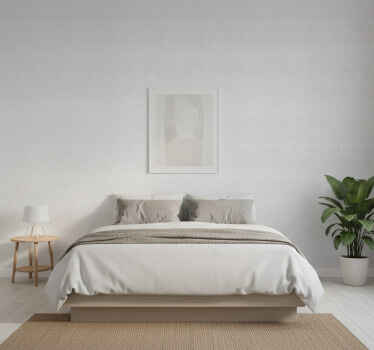 Papel de parede quarto de casal efeito cinza japandi - TenStickers