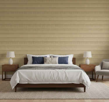 Papel de parede quarto de casal listras bege - TenStickers