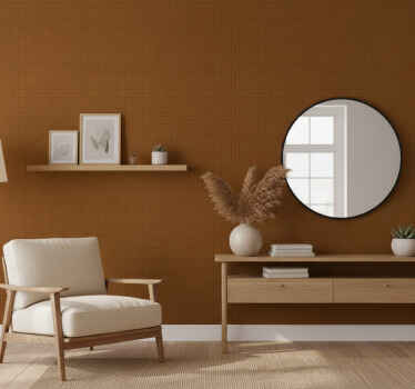 Papel tapiz para recámara efecto tela japandi - TenVinilo