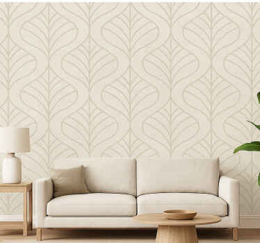 Papel tapiz para pared beige claro industrial - TenVinilo