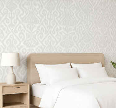 Tapiz para pared ornamentos vintage gris claro - TenVinilo