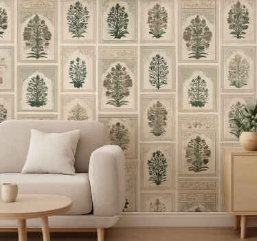 Papeles mural vintage indio - TenVinilo