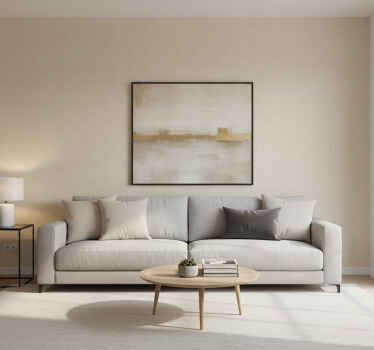 Beżowa tapeta gładka struktura - TenStickers