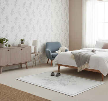 Bedroom wallpaper light meadow flowers - TenStickers