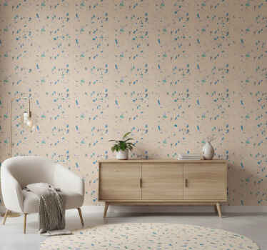 Bedroom wallpaper colorful terrazzo stone - TenStickers