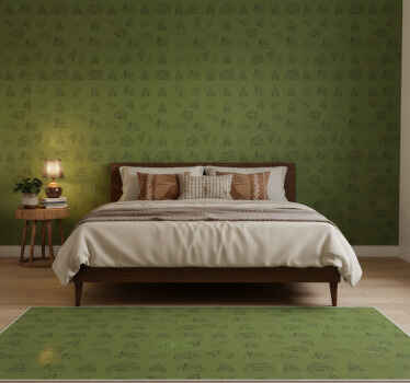 Papel de parede para quarto montanhas em verde - TenStickers