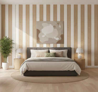 Papel de parede vertical painel de madeira (b0dg31hvln) - TenStickers