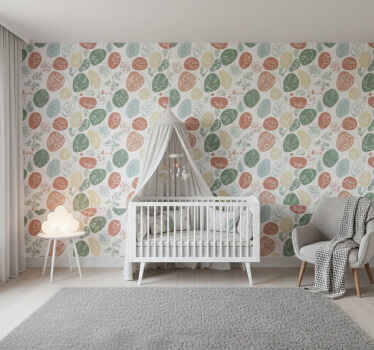 Tapete kinderzimmer mit weichem tiermotiv - TenStickers