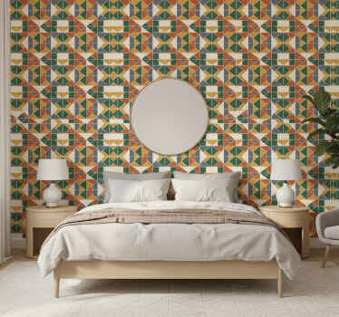 Abstrakt tapet geometrisk mønster b0dvljgdvx - TenStickers