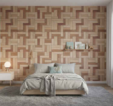 Taklit odun duvar kağıdı ahşap görünümü - TenStickers