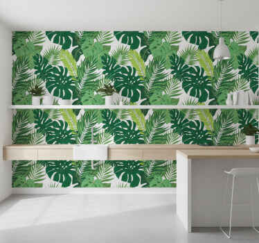 Leaf wallpaper jungle leaves wallpaper - TenStickers