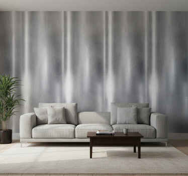 Metal wallpaper silver rustic texture - TenStickers