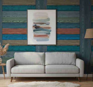 Papier peint rustique texture bois naturel - TenStickers