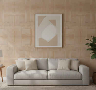 Papier peint rustique motif bois brun clair - TenStickers