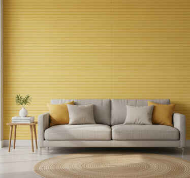 Papel tapiz amarillo efecto imitación tela - TenVinilo