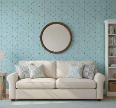 Tapete blau im maritimen stil - TenStickers