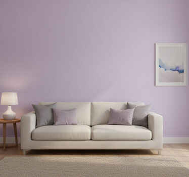 Papier peint lilas couleur violette unie - TenStickers
