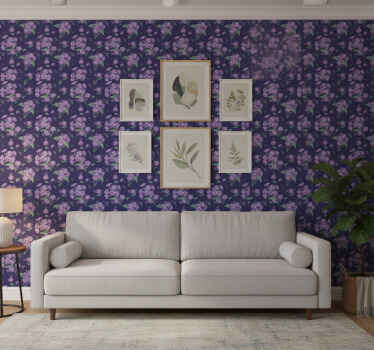 Papier peint lilas violet - TenStickers