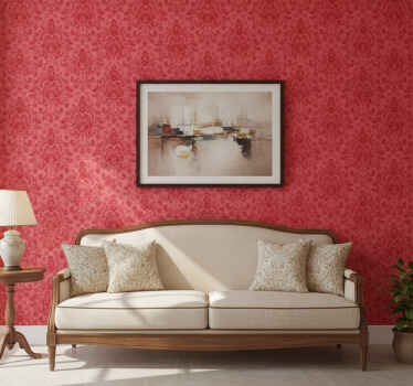 Papel tapiz rojo casa lydiard - TenVinilo