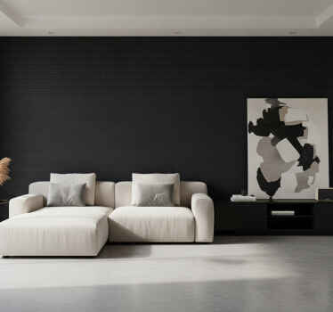 Black wallpaper blackout curtains - TenStickers