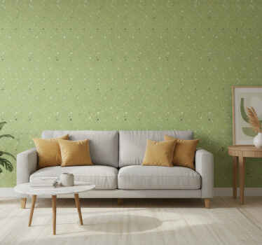Zielona tapeta w wzór terrazzo zielony - TenStickers